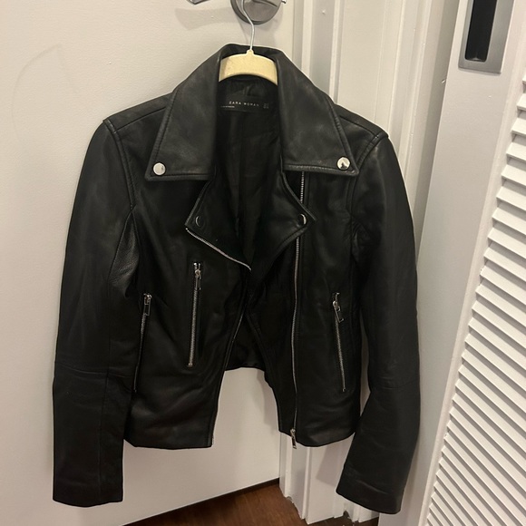 Zara Jackets & Blazers - Zara leather moto jacket